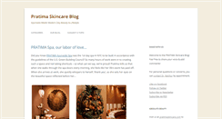 Desktop Screenshot of blog.pratimaskincare.com